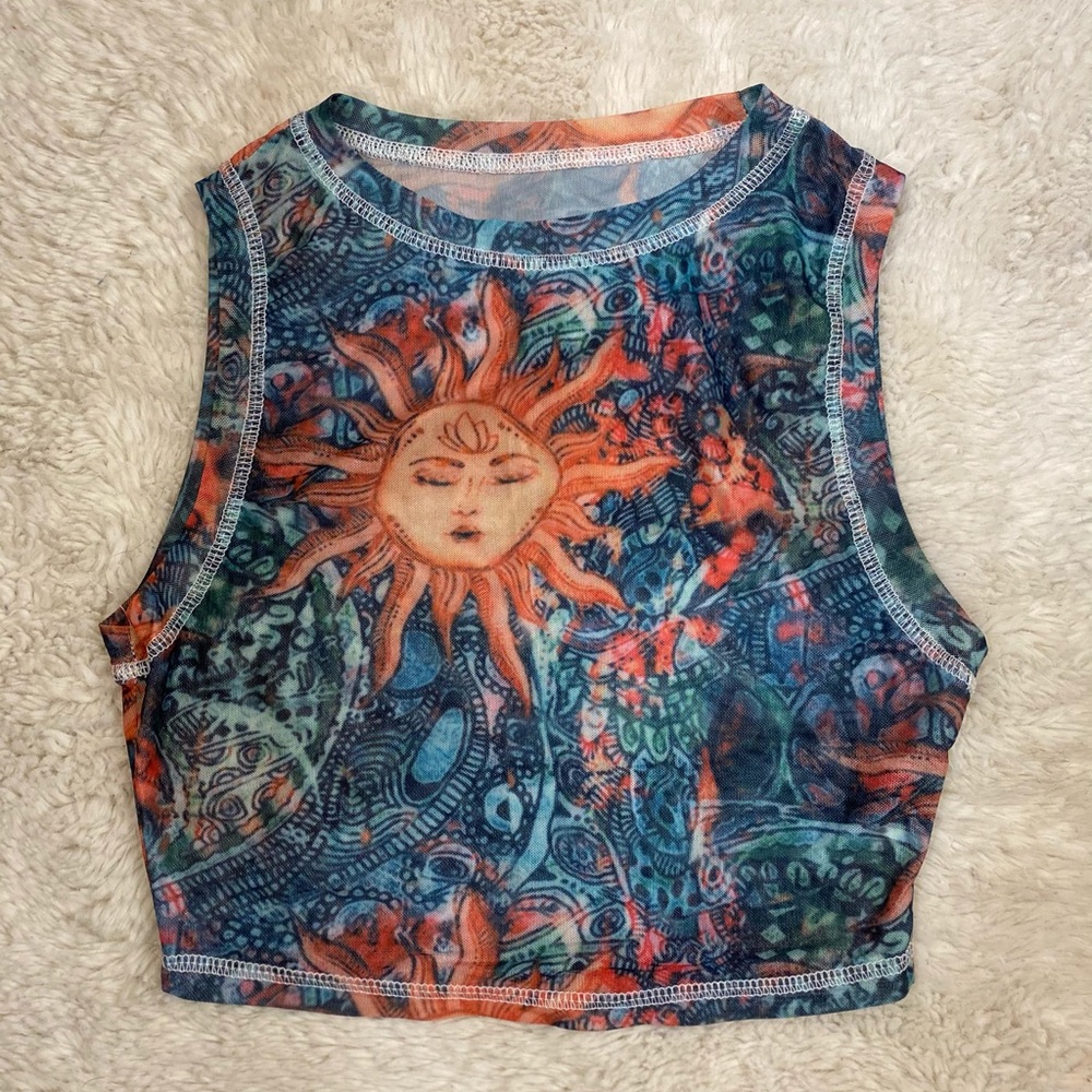 🌞 Trippy Sun Baby Tee 🌞